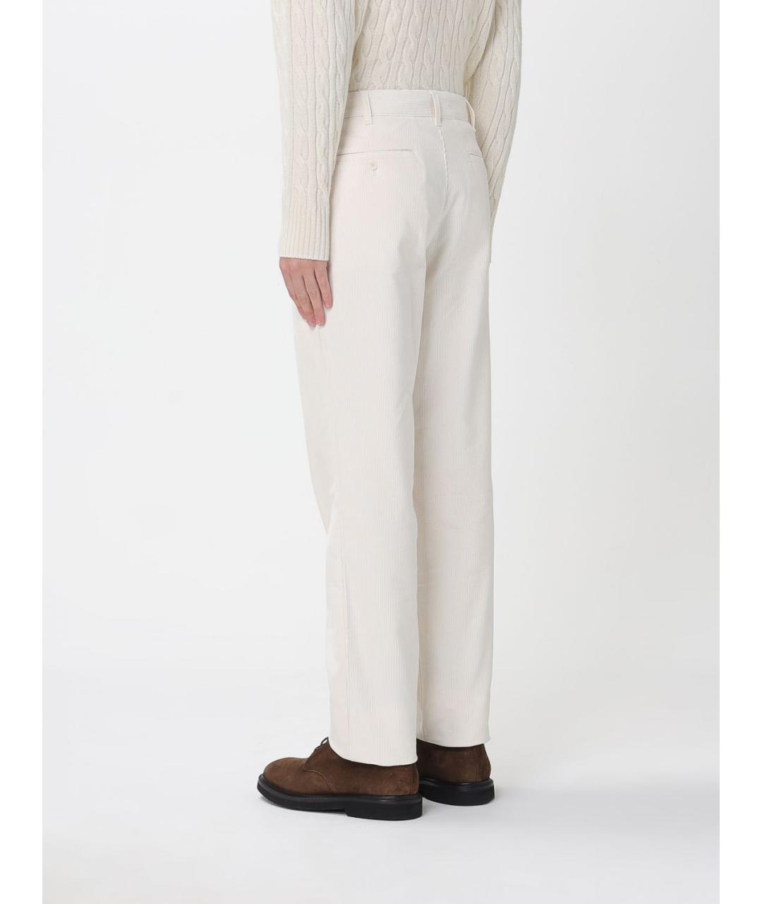 LACOSTE Бежевые хлопковые повседневные брюки, фото 2