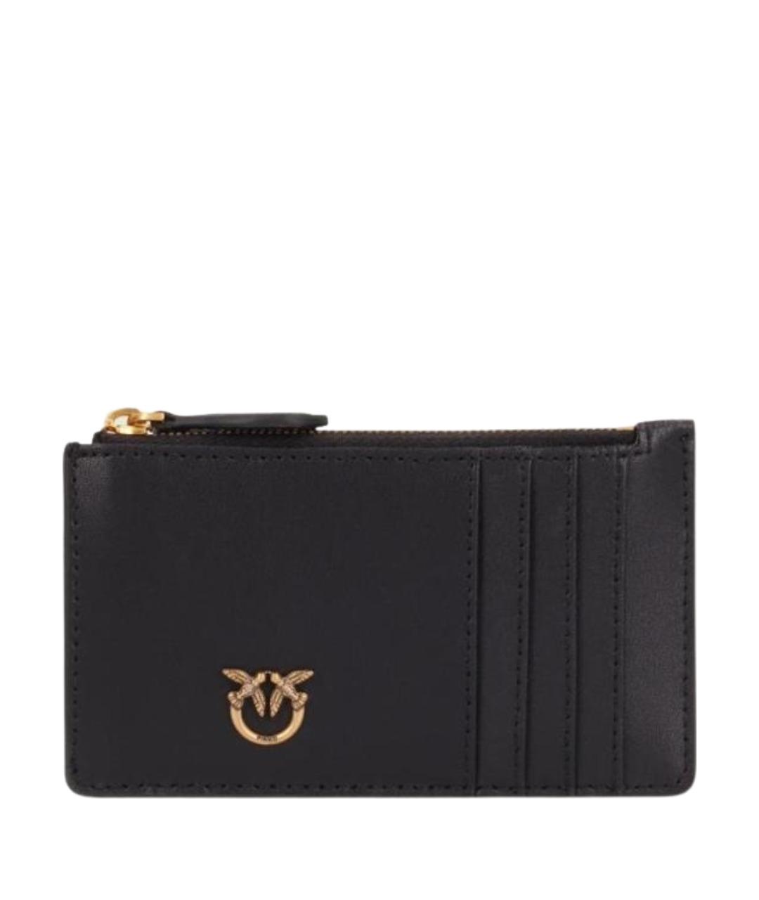 PINKO Черный кожаный кошелек, фото 1