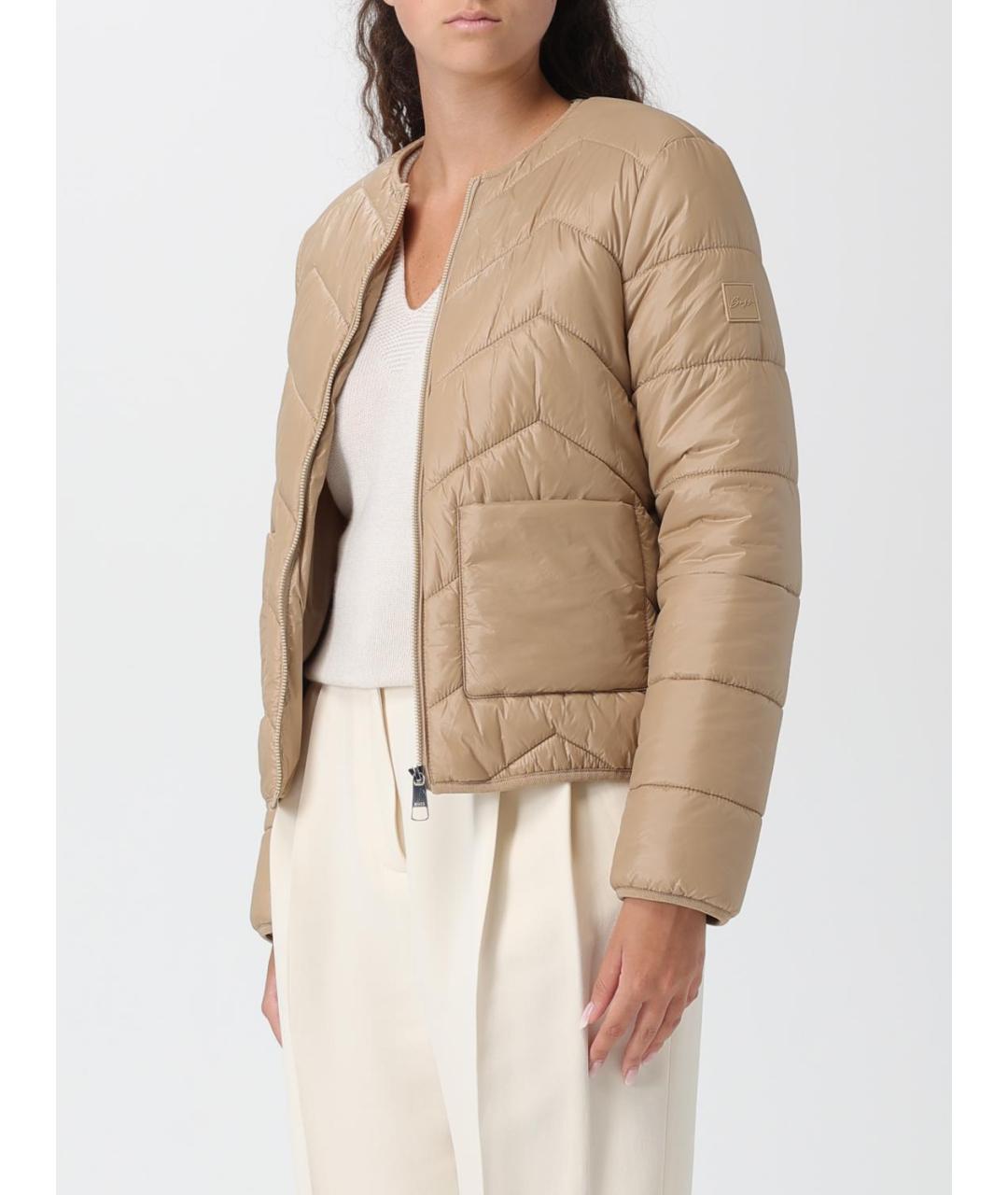 HUGO BOSS Бежевая полиамидовая куртка, фото 3