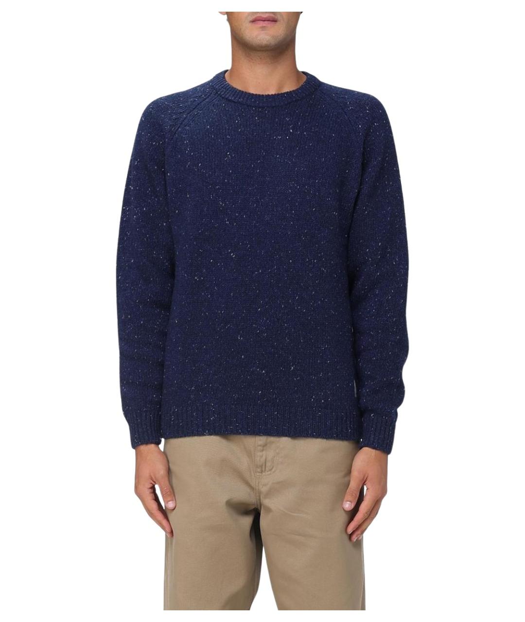 CARHARTT WIP Синий шерстяной джемпер / свитер, фото 1