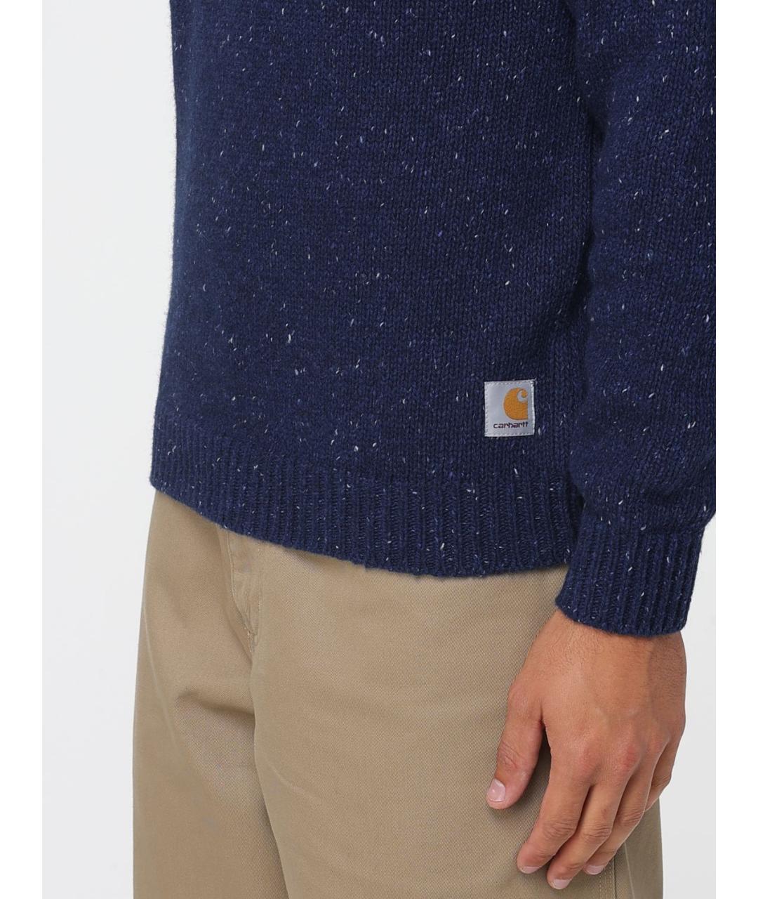 CARHARTT WIP Синий шерстяной джемпер / свитер, фото 3