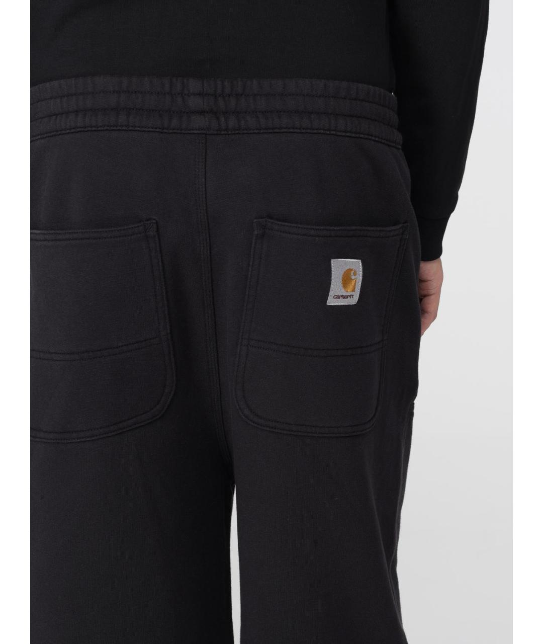 CARHARTT WIP Черные хлопковые повседневные брюки, фото 4