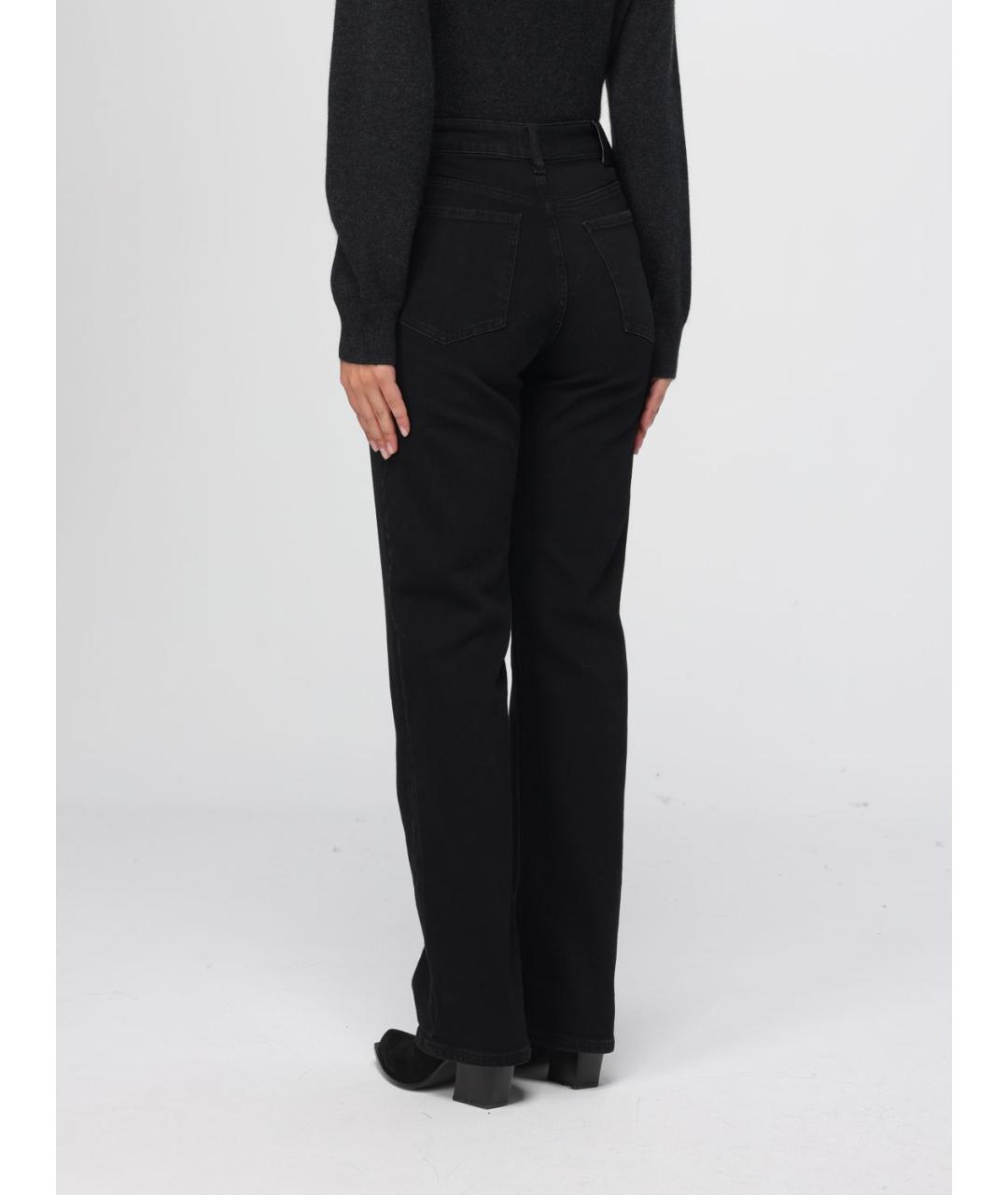 HUGO BOSS Черные хлопковые прямые джинсы, фото 2