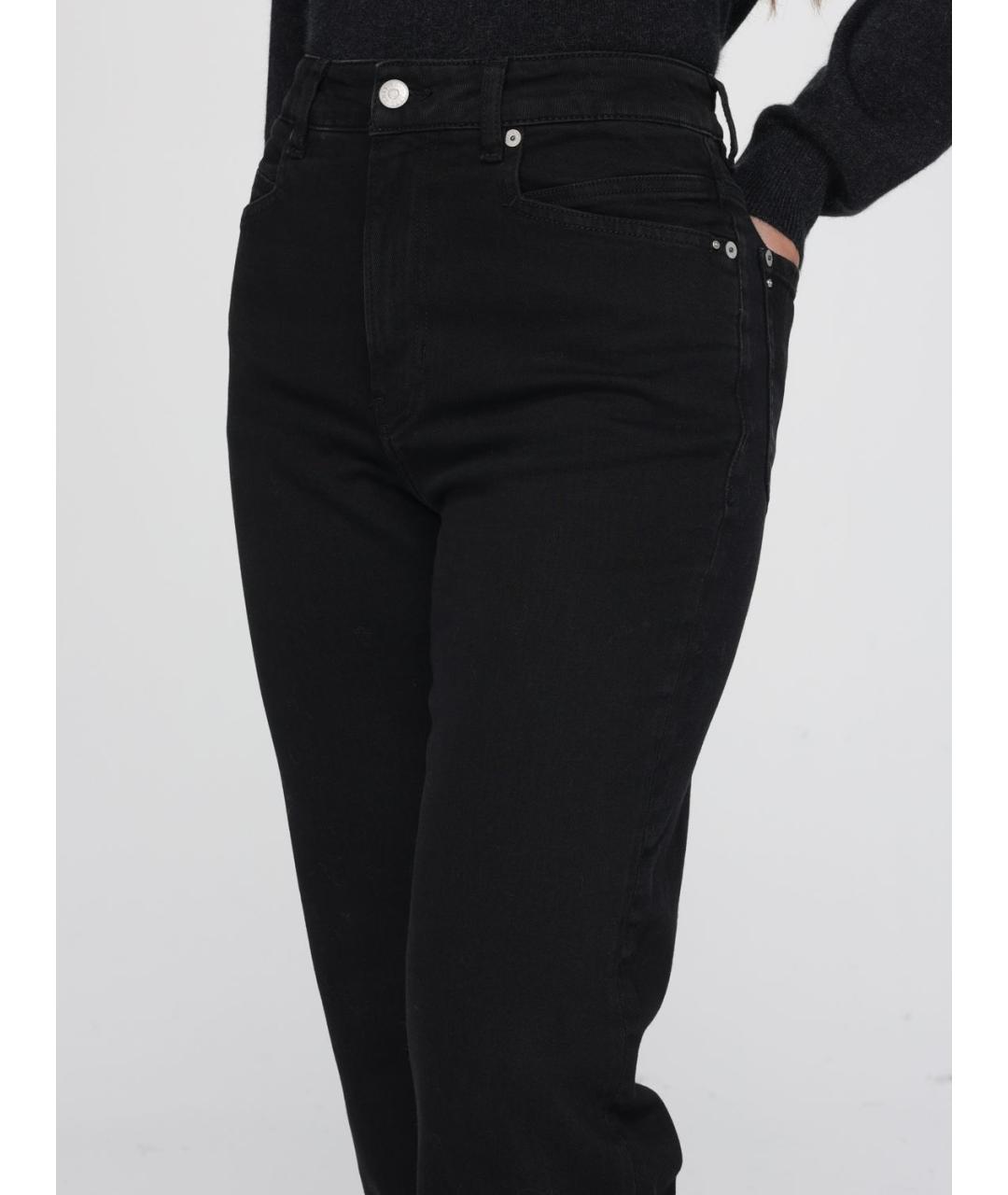 HUGO BOSS Черные хлопковые прямые джинсы, фото 3