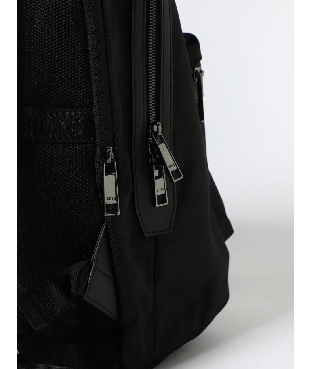 HUGO BOSS Черный синтетический рюкзак, фото 3