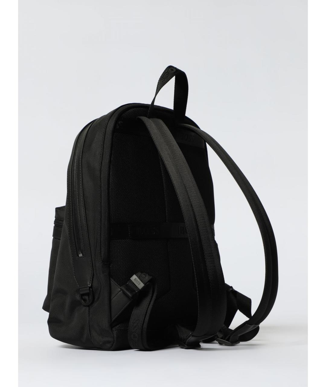 HUGO BOSS Черный синтетический рюкзак, фото 2