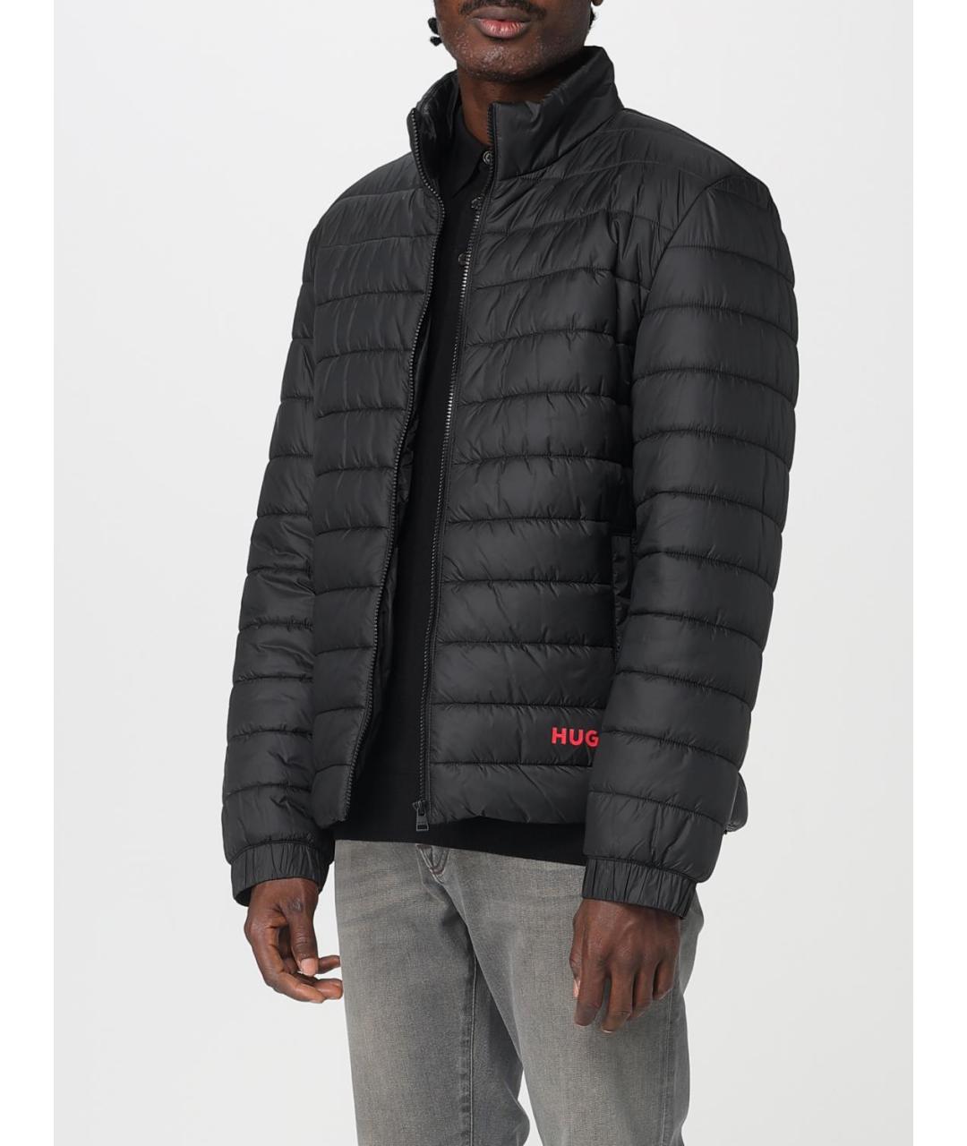 HUGO Черная полиэстеровая куртка, фото 3