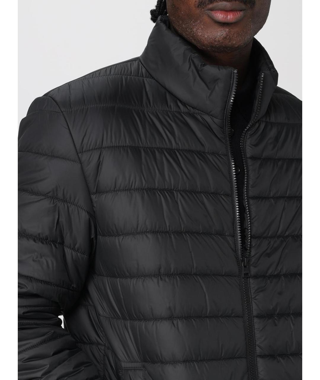 HUGO Черная полиэстеровая куртка, фото 4