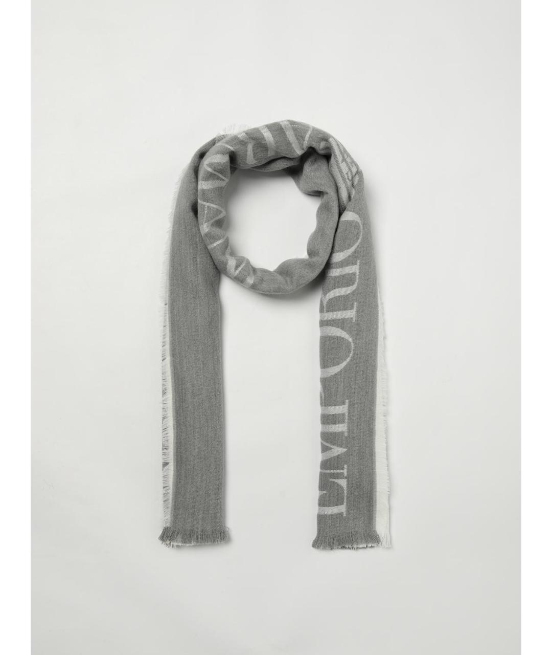 EMPORIO ARMANI Бежевый шарф, фото 2