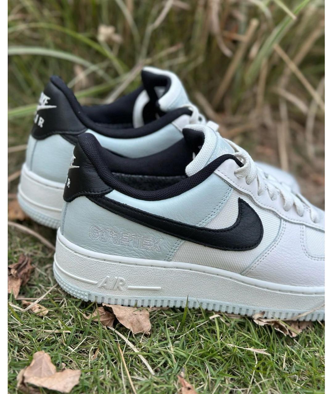 NIKE Белые кожаные низкие кроссовки / кеды, фото 7