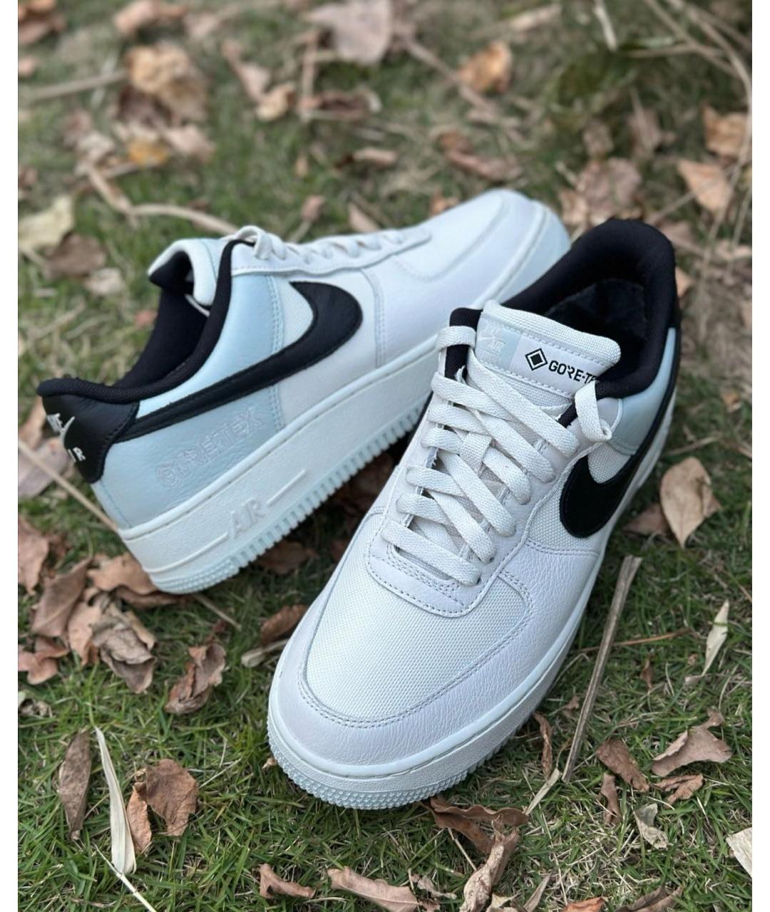 NIKE Белые кожаные низкие кроссовки / кеды, фото 6