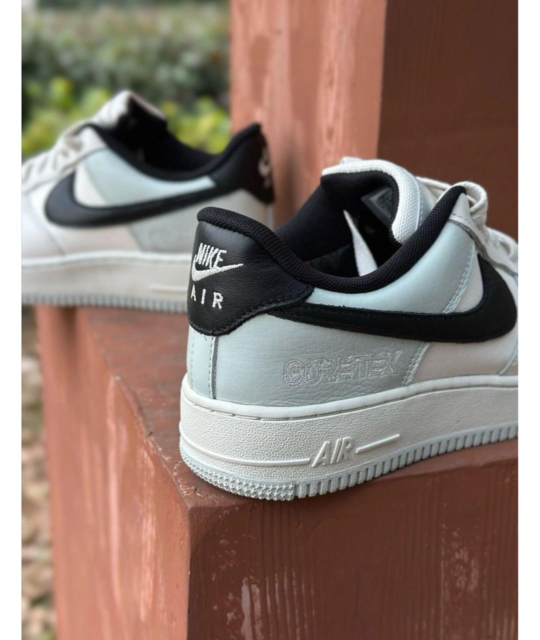 NIKE Белые кожаные низкие кроссовки / кеды, фото 5