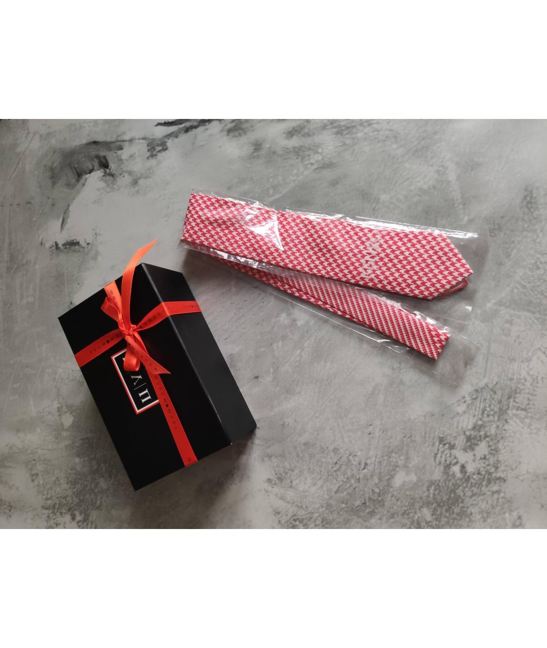 KENZO Розовый тканевый галстук, фото 9
