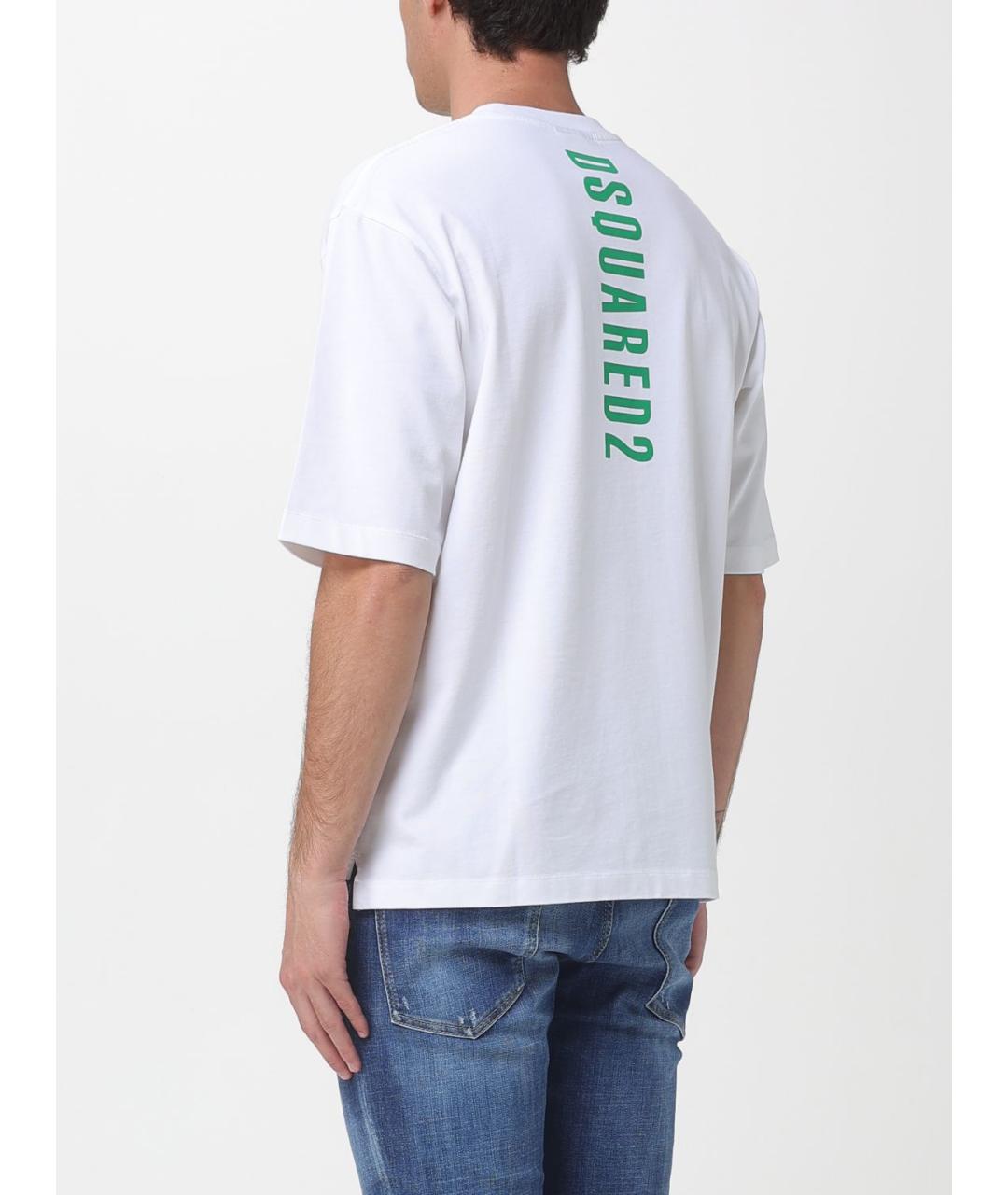 DSQUARED2 Белая хлопковая футболка, фото 2