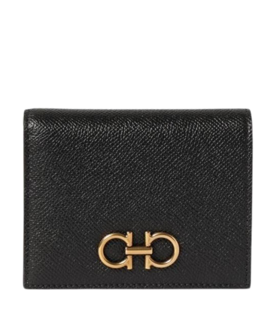 FERRAGAMO Бордовый кожаный кошелек, фото 1