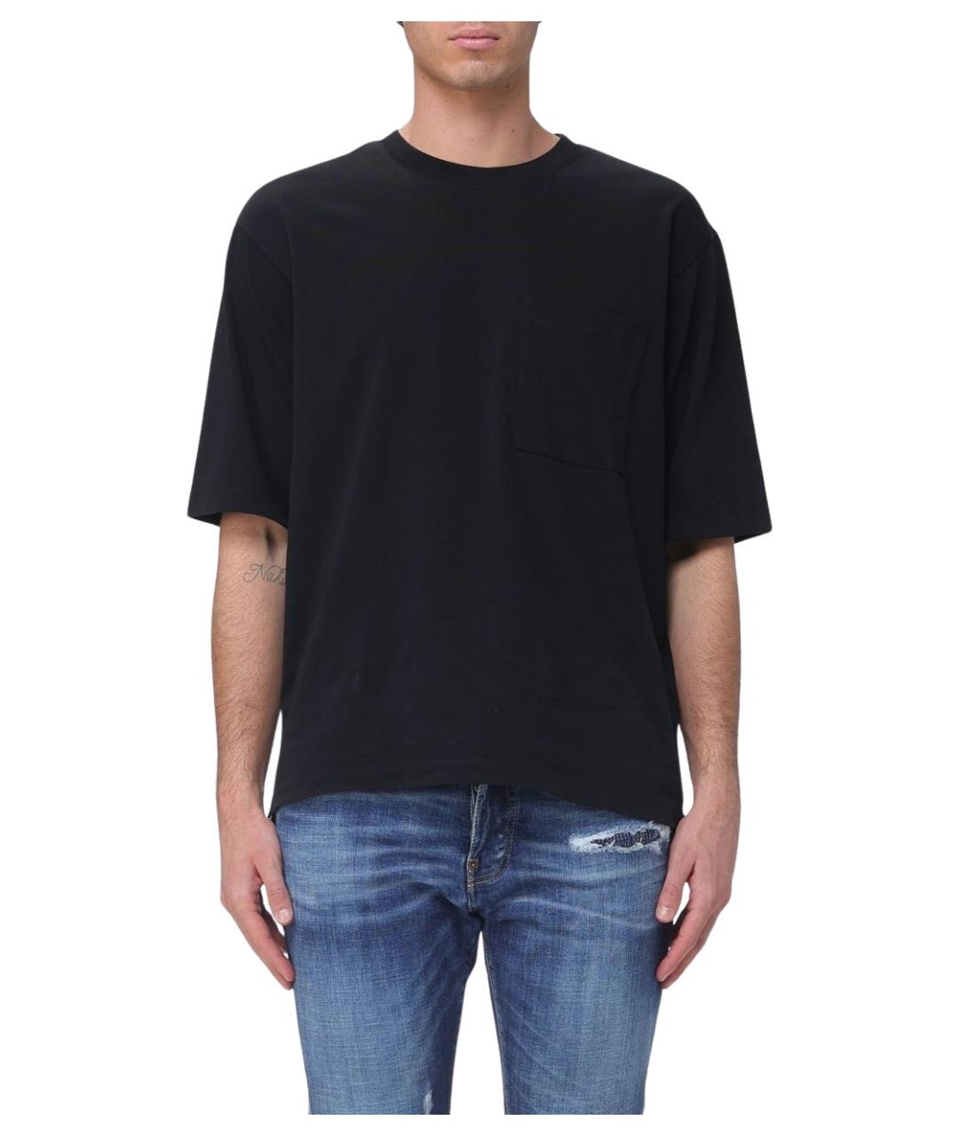 DSQUARED2 Черная хлопковая футболка, фото 1