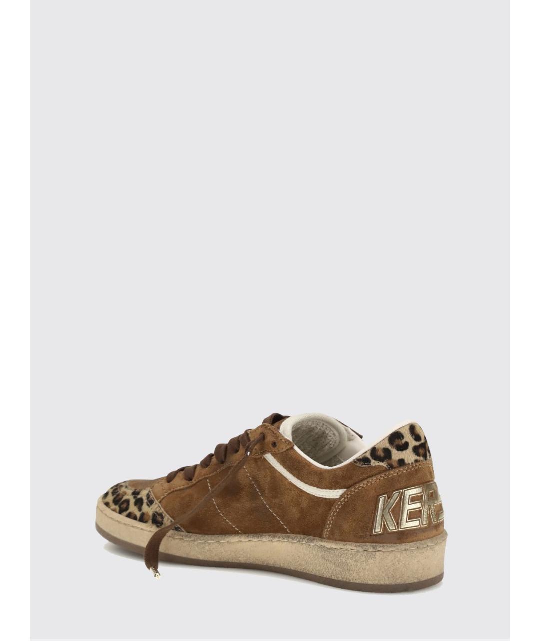 GOLDEN GOOSE DELUXE BRAND Коричневые замшевые кеды, фото 3