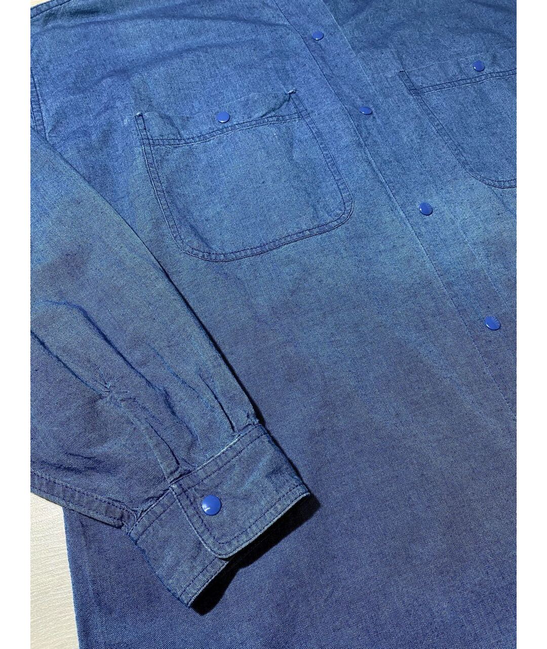 KENZO VINTAGE Синяя хлопковая рубашка, фото 3