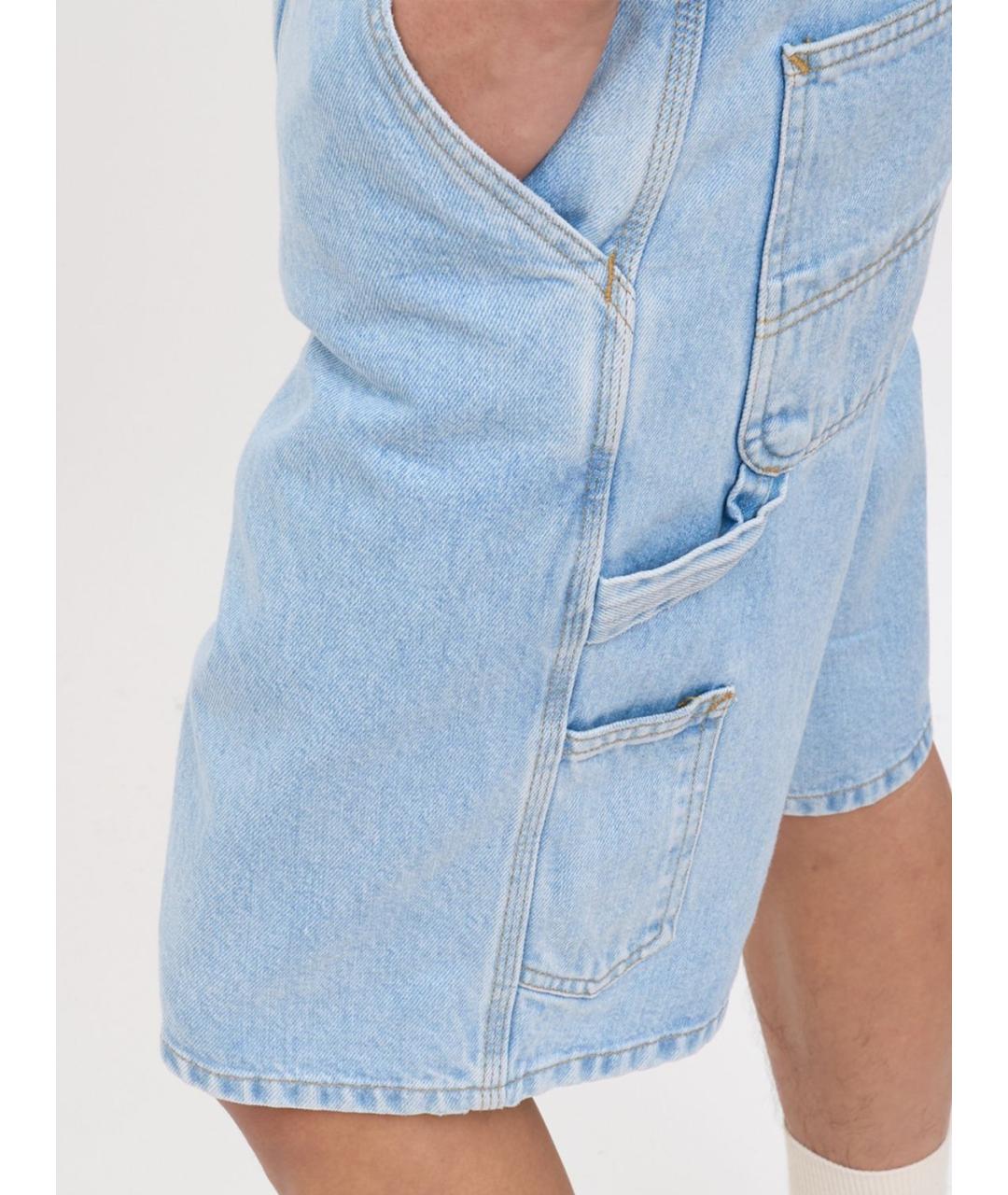 CARHARTT WIP Голубые хлопковые шорты, фото 4