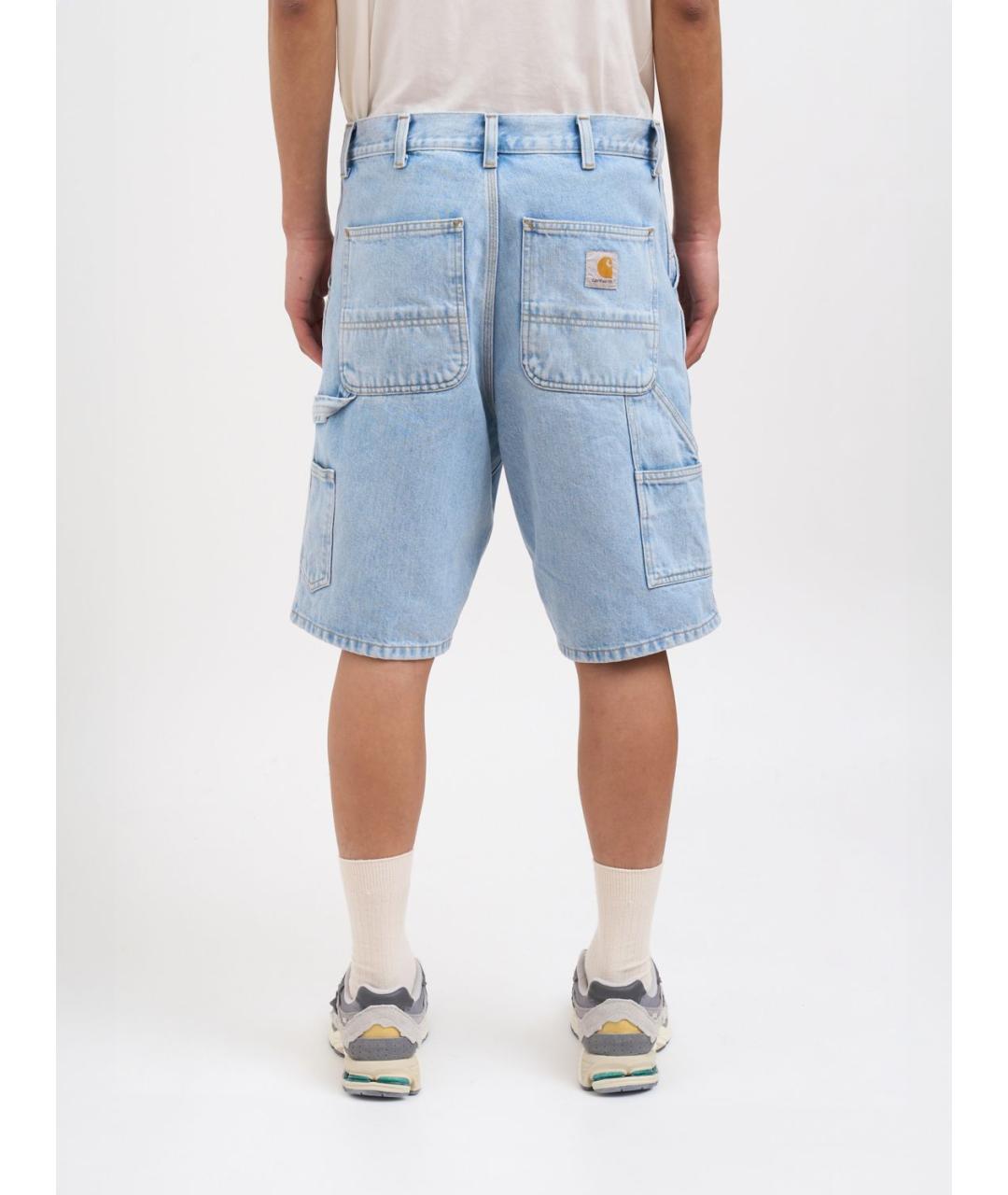 CARHARTT WIP Голубые хлопковые шорты, фото 2
