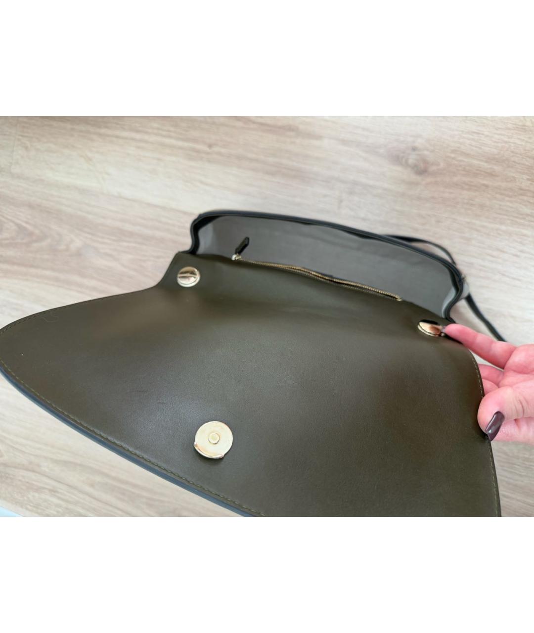 GUCCI Зеленая кожаная сумка через плечо, фото 8