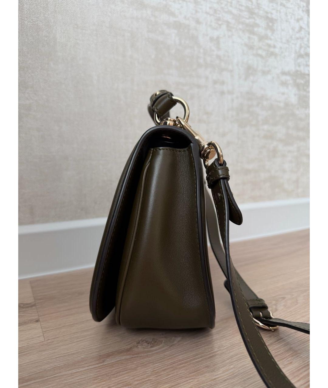 GUCCI Зеленая кожаная сумка через плечо, фото 2