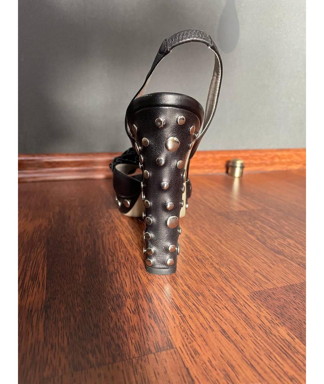 VALENTINO Черные кожаные туфли, фото 3