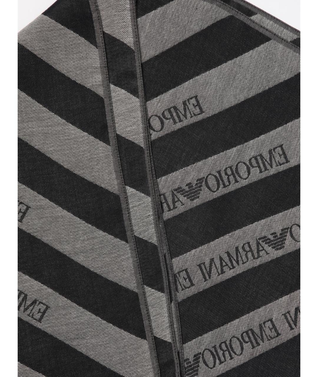 EMPORIO ARMANI Серый шарф, фото 3