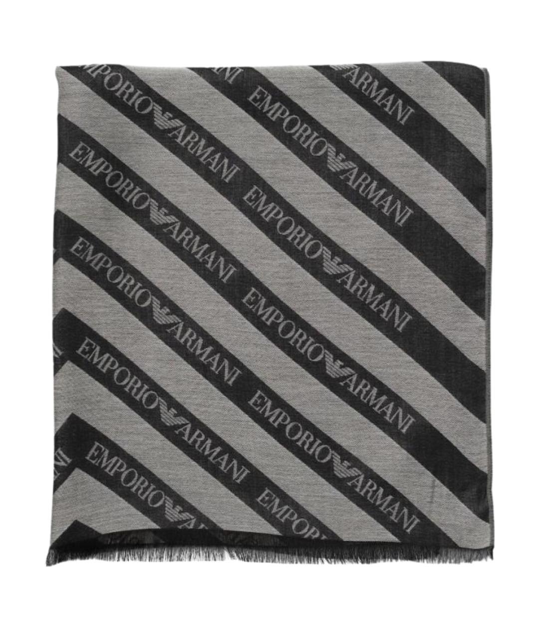 EMPORIO ARMANI Серый шарф, фото 1