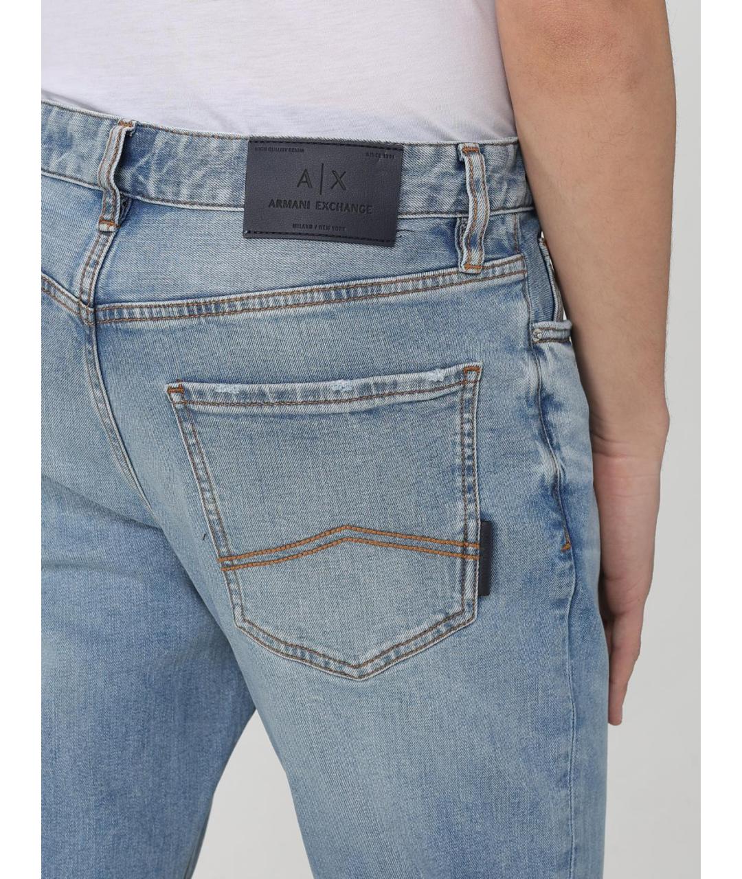 ARMANI EXCHANGE Хлопковые прямые джинсы, фото 3