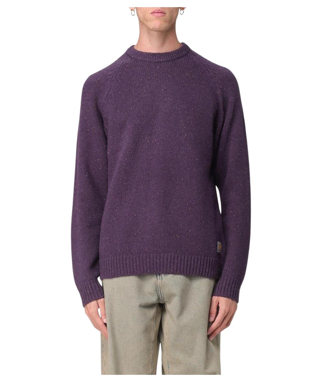 CARHARTT WIP Фиолетовый шерстяной джемпер / свитер, фото 1