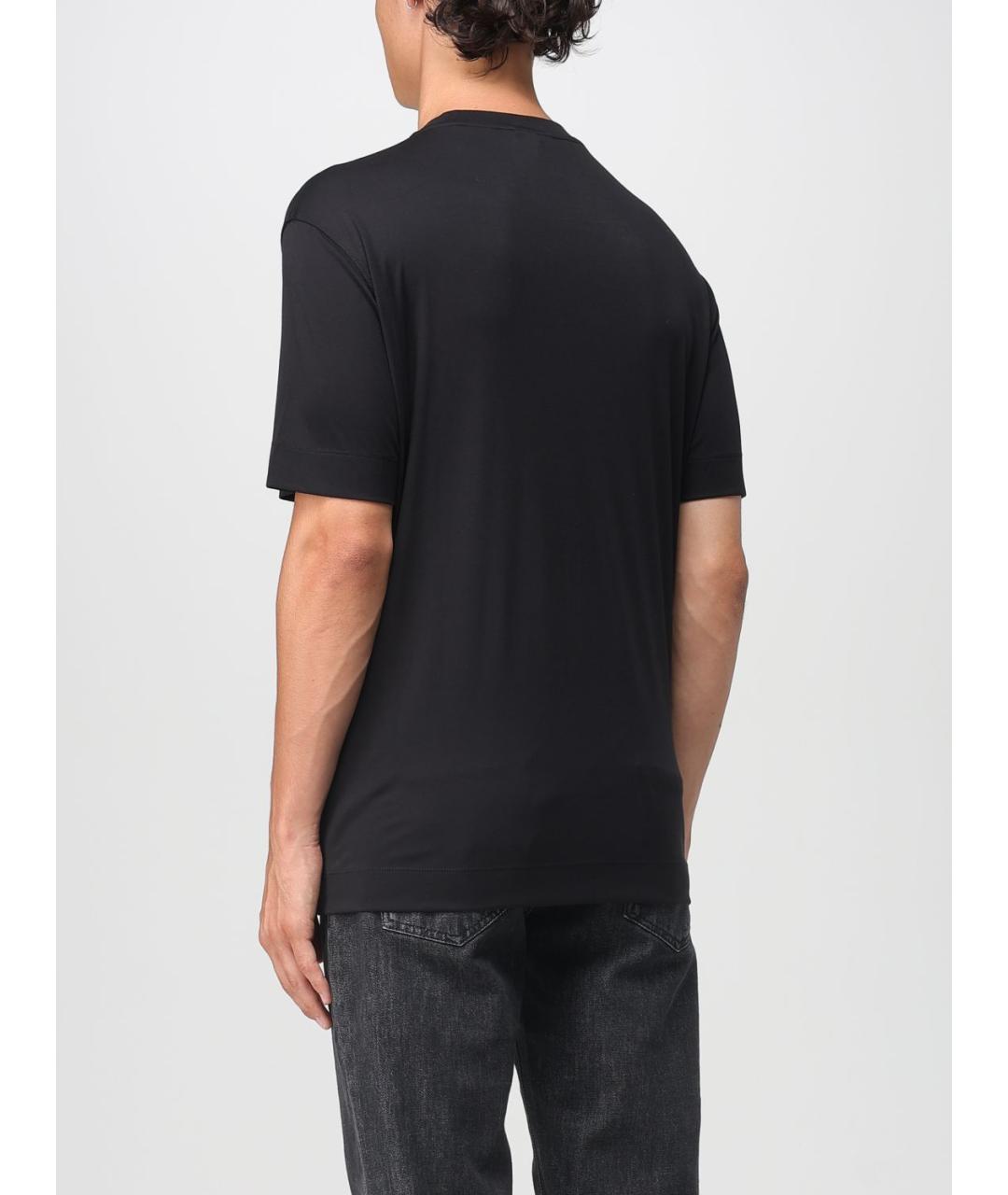 EMPORIO ARMANI Черная футболка, фото 2