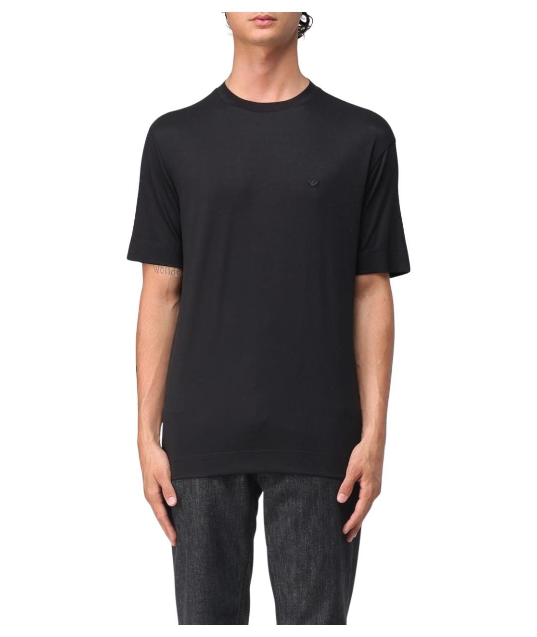 EMPORIO ARMANI Черная футболка, фото 1