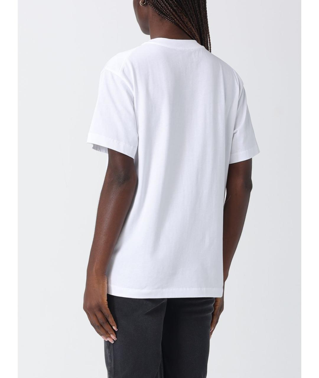 MOSCHINO JEANS Белая хлопковая футболка, фото 2