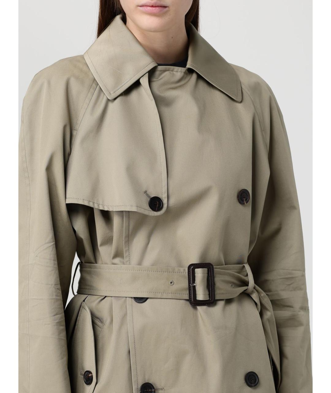 BALENCIAGA Бежевый хлопковый тренч/плащ, фото 5