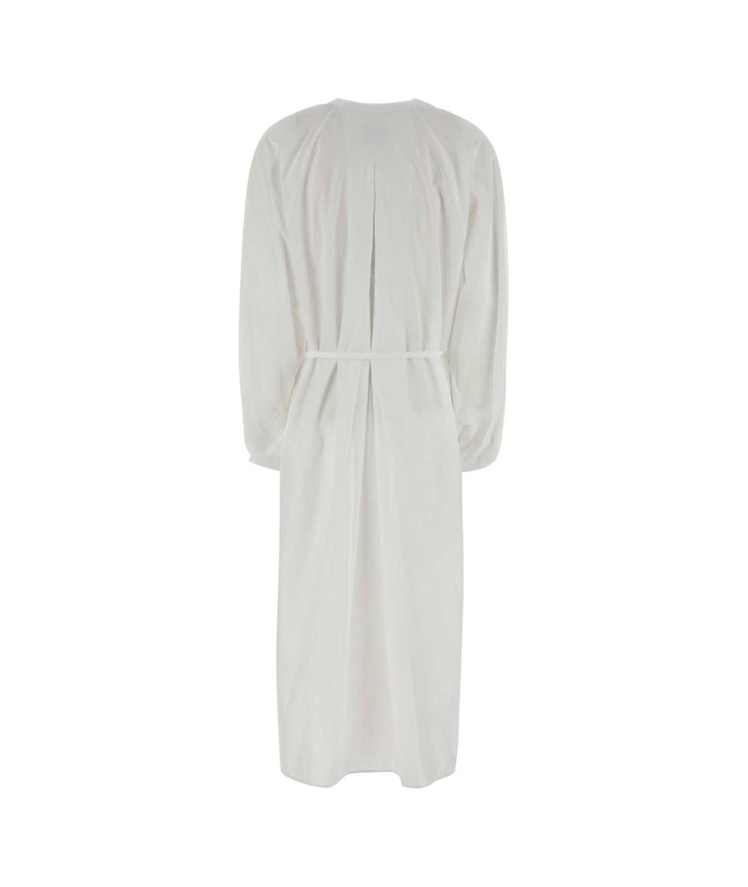 LOULOU STUDIO Белое хлопковое повседневное платье, фото 2