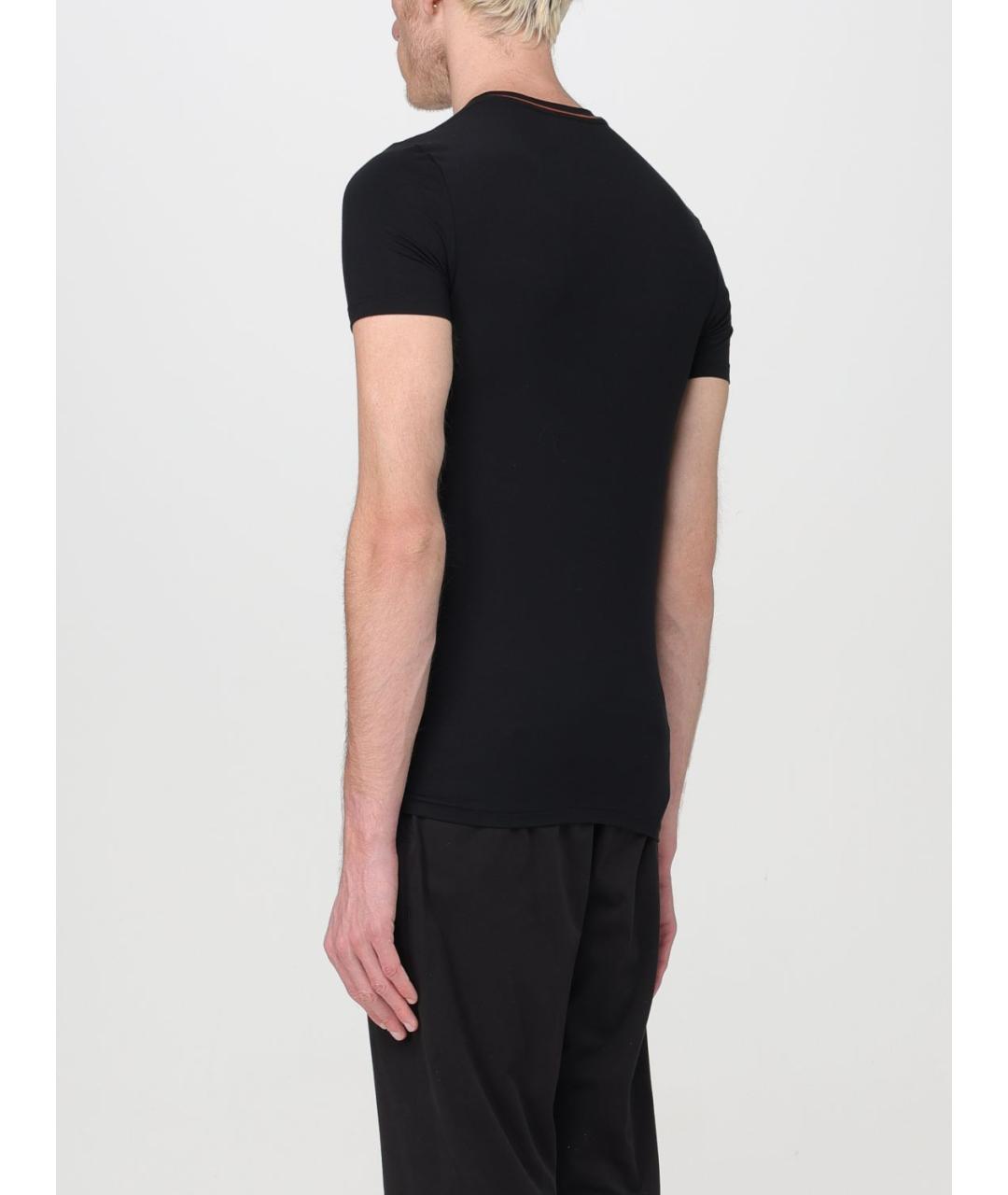 ZEGNA Черная хлопковая футболка, фото 2