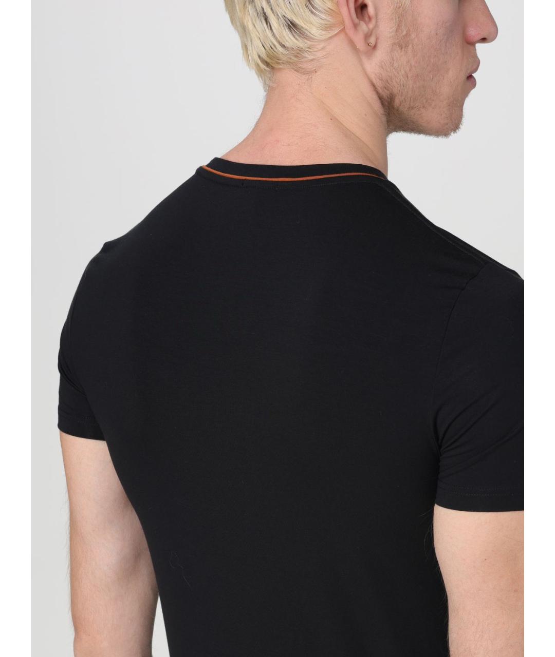 ZEGNA Черная хлопковая футболка, фото 4