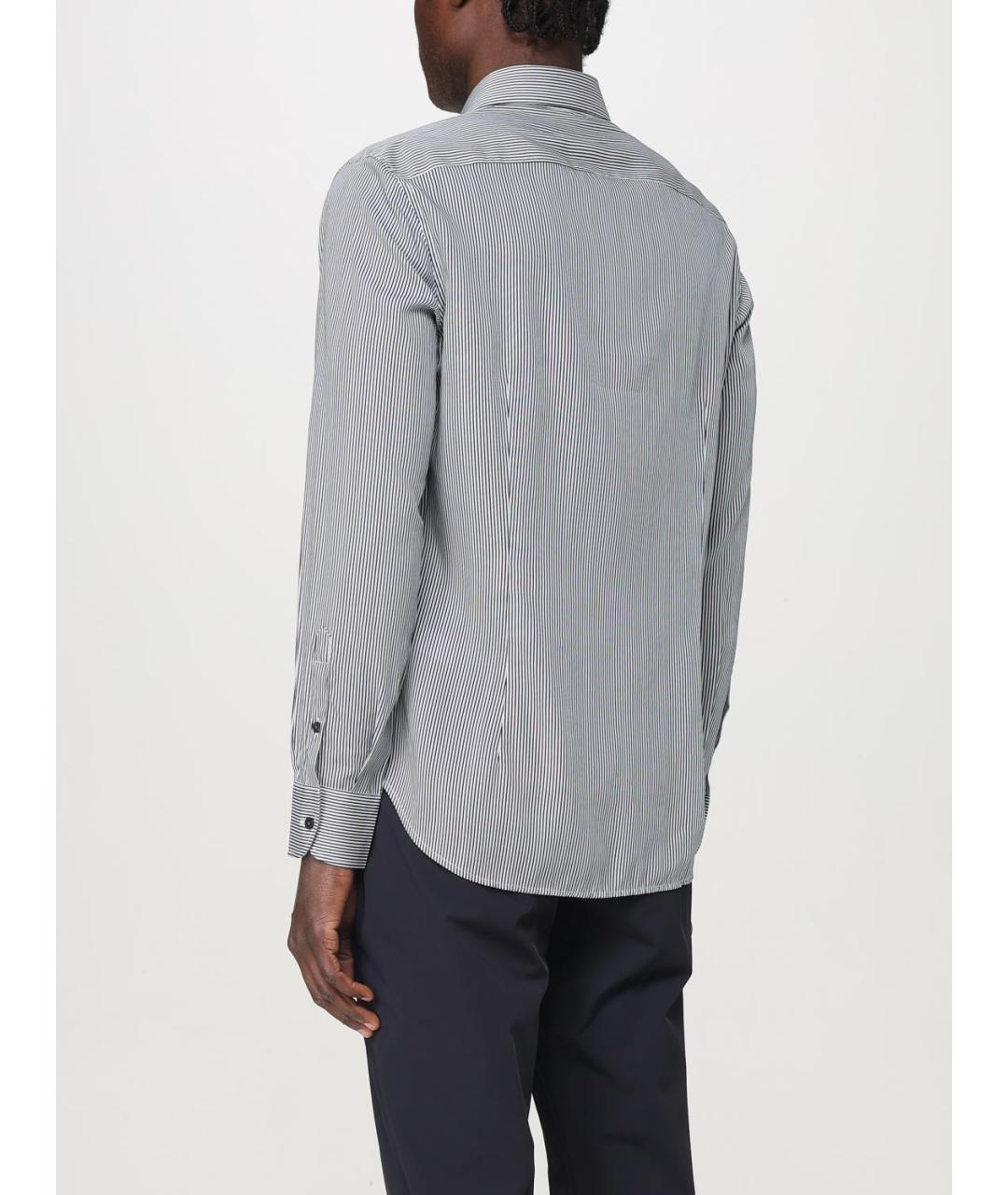 EMPORIO ARMANI Синяя кэжуал рубашка, фото 2