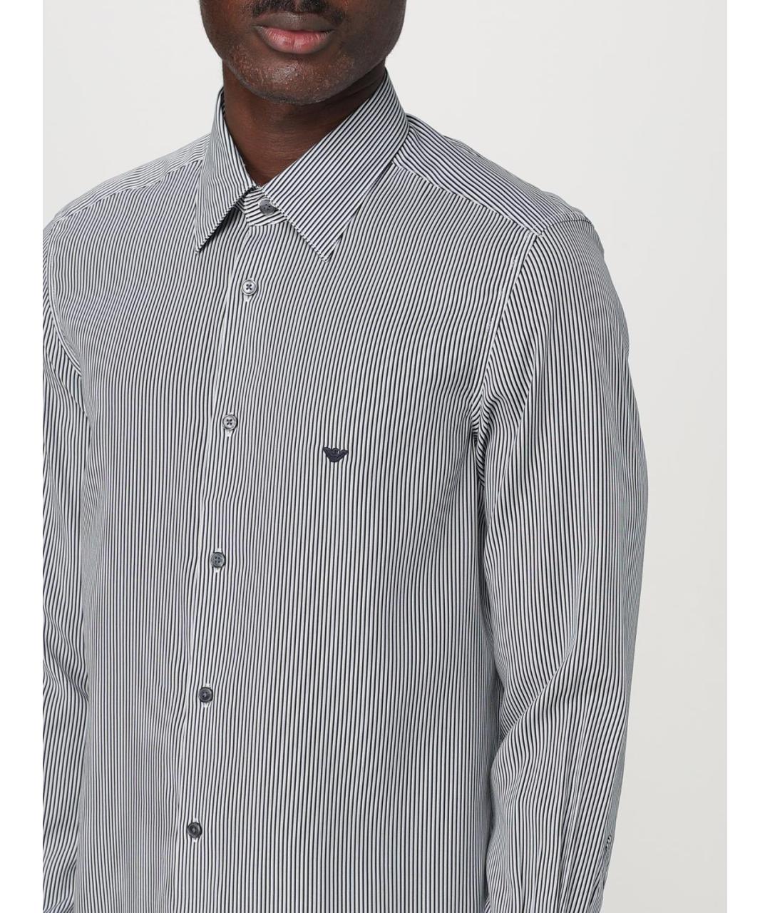 EMPORIO ARMANI Синяя кэжуал рубашка, фото 3