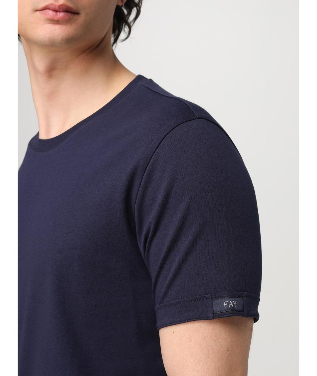 FAY Синяя футболка, фото 3