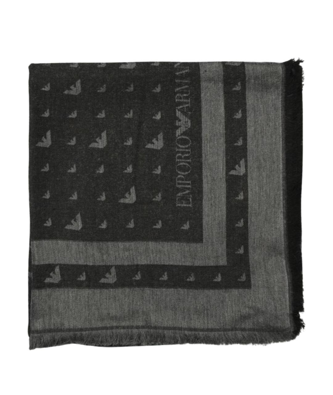 EMPORIO ARMANI Серый шарф, фото 1