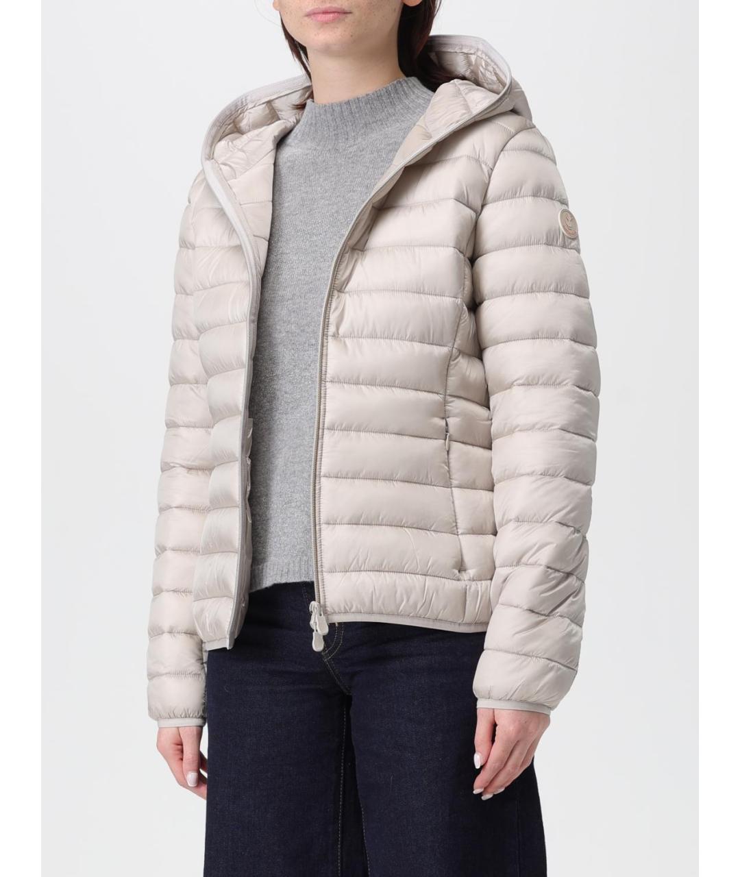 SAVE THE DUCK Бежевая полиамидовая куртка, фото 3