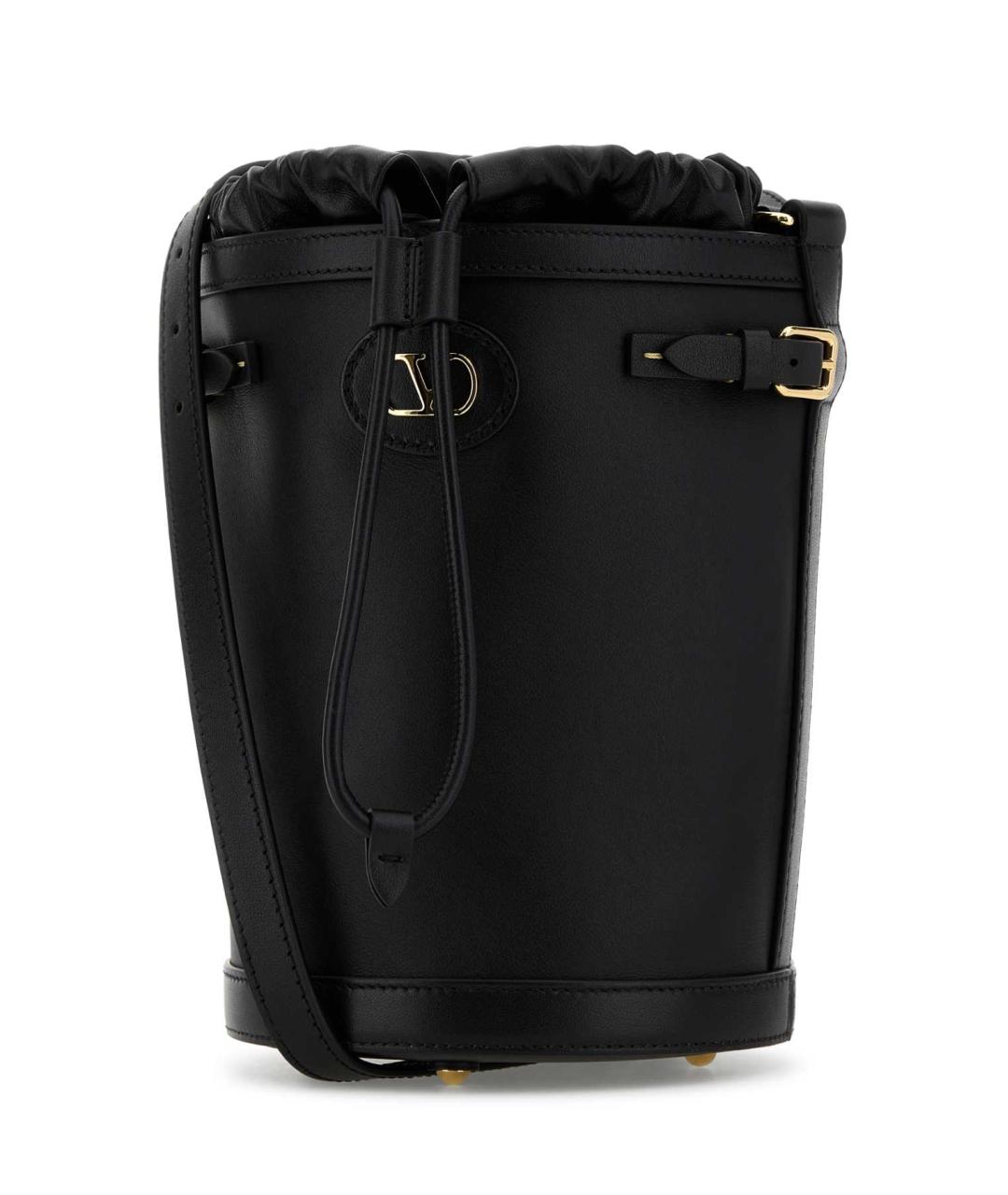 VALENTINO Черная кожаная сумка через плечо, фото 2