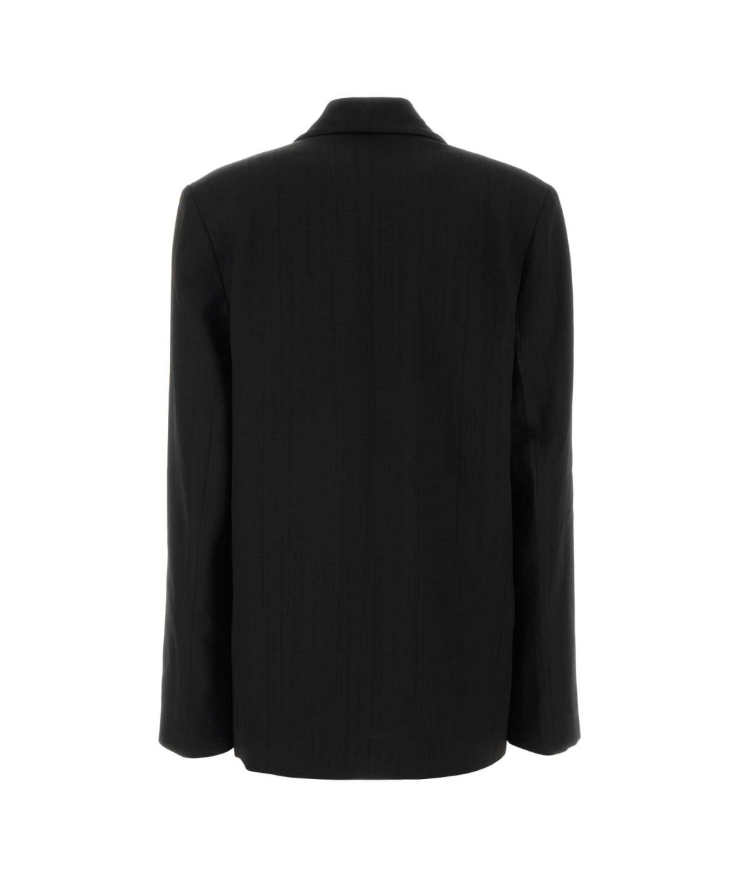 LOULOU STUDIO Черный вискозный жакет/пиджак, фото 2