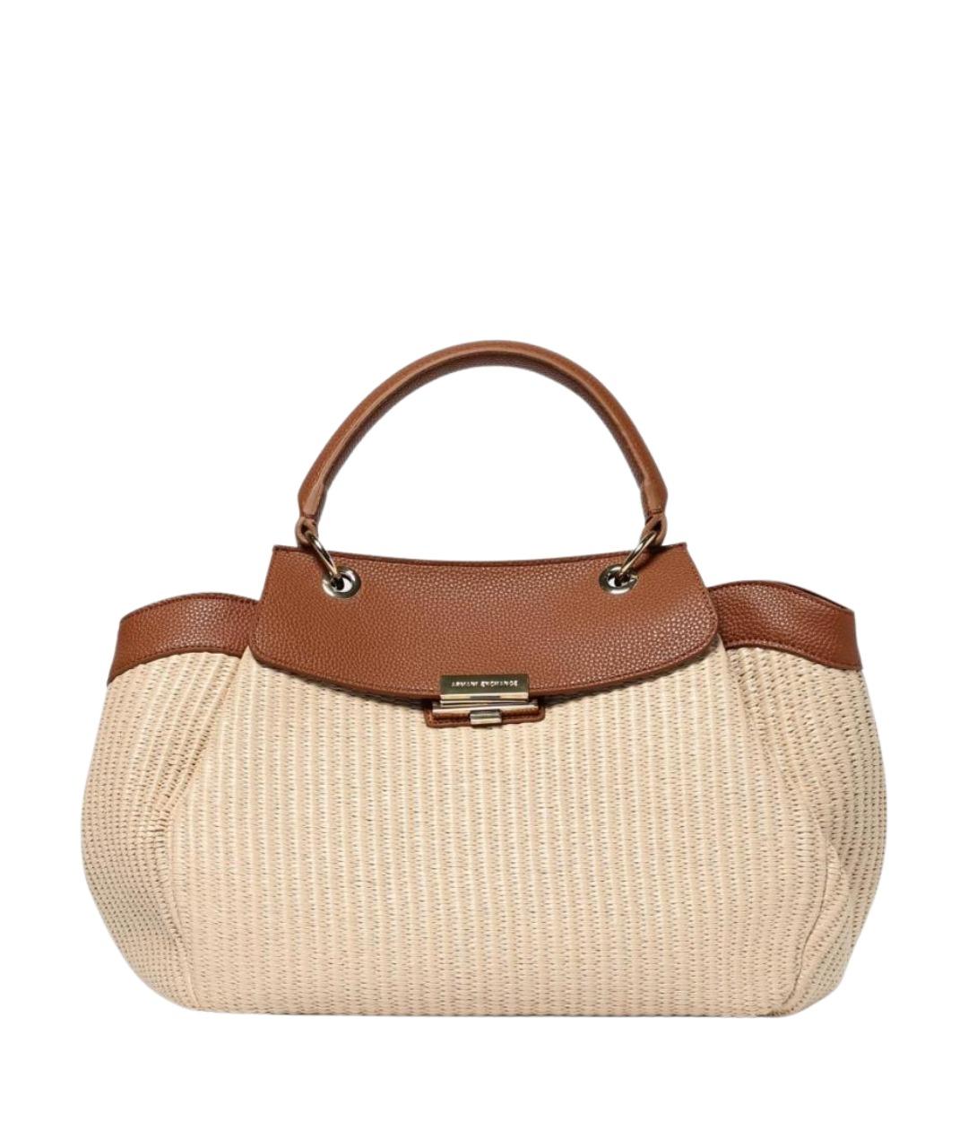 ARMANI EXCHANGE Бежевая сумка с короткими ручками, фото 1