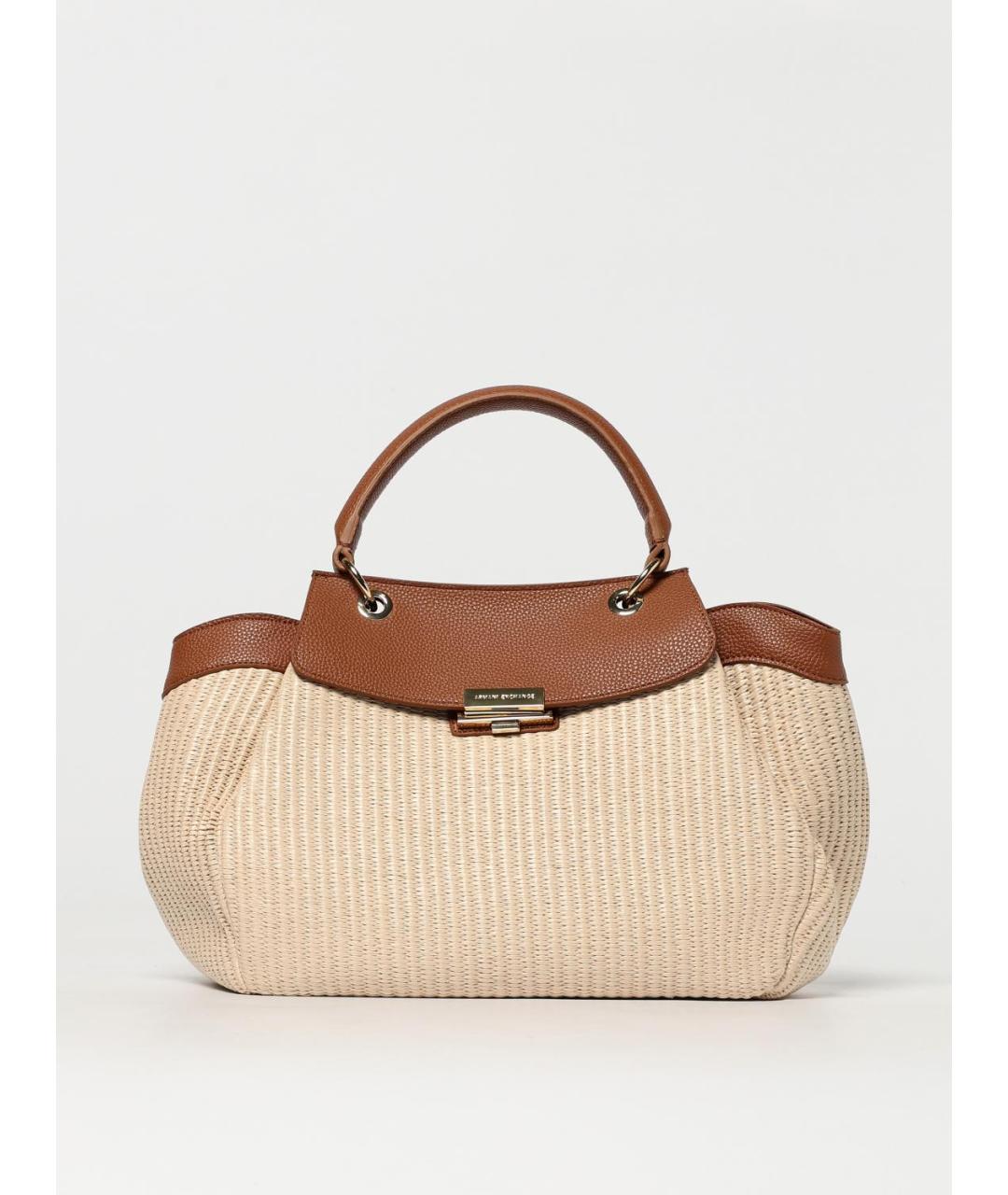 ARMANI EXCHANGE Бежевая сумка с короткими ручками, фото 4