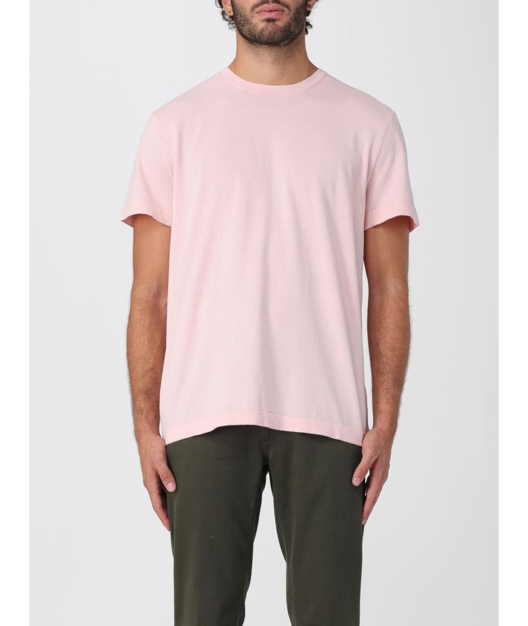 HUGO BOSS Розовая хлопковая футболка, фото 4