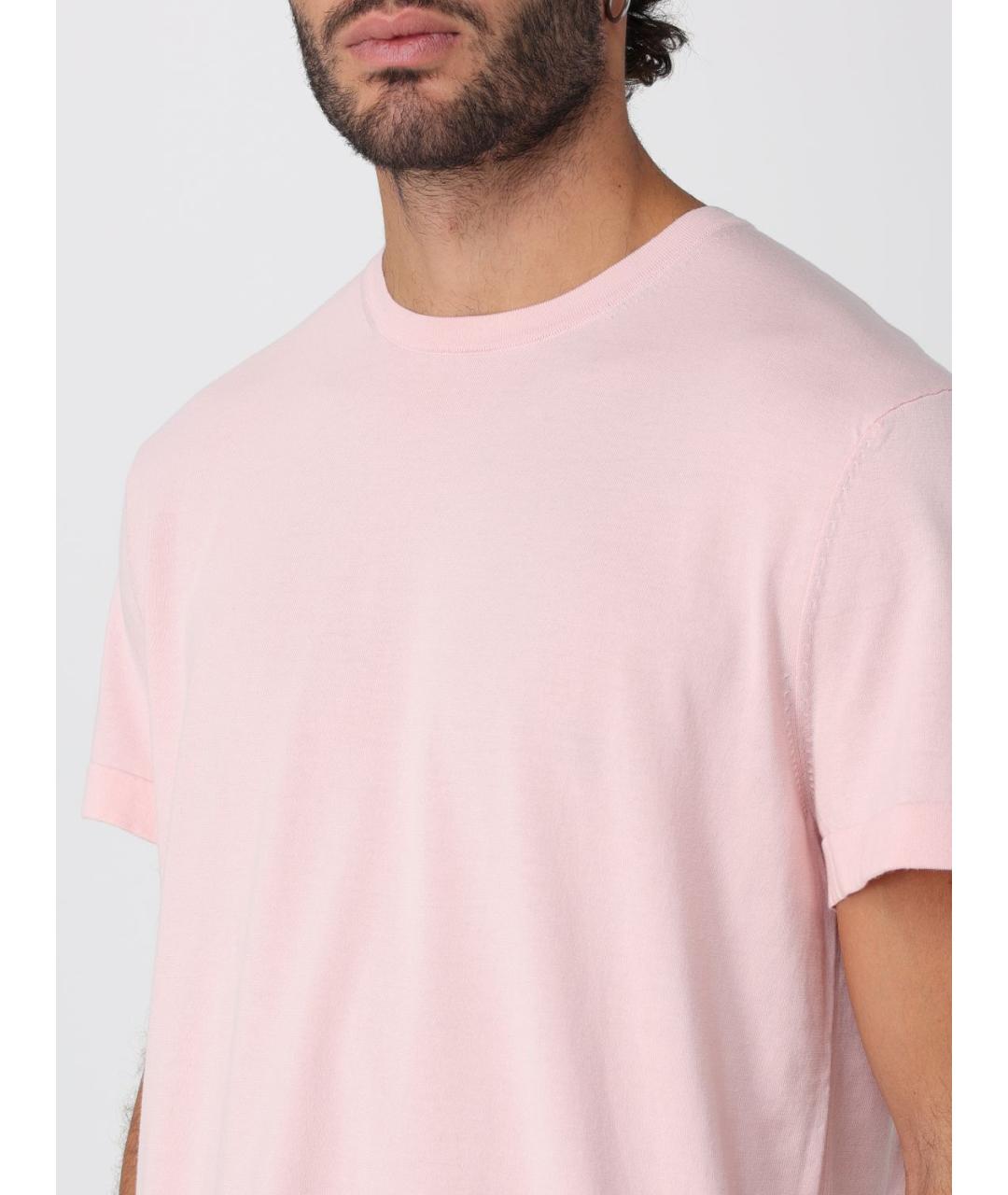 HUGO BOSS Розовая хлопковая футболка, фото 3