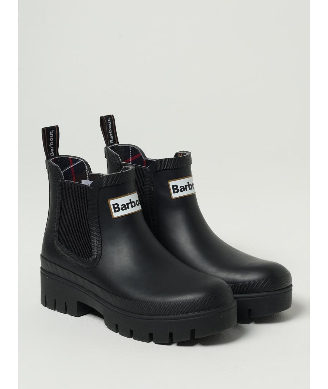 BARBOUR Черные резиновые сапоги, фото 2